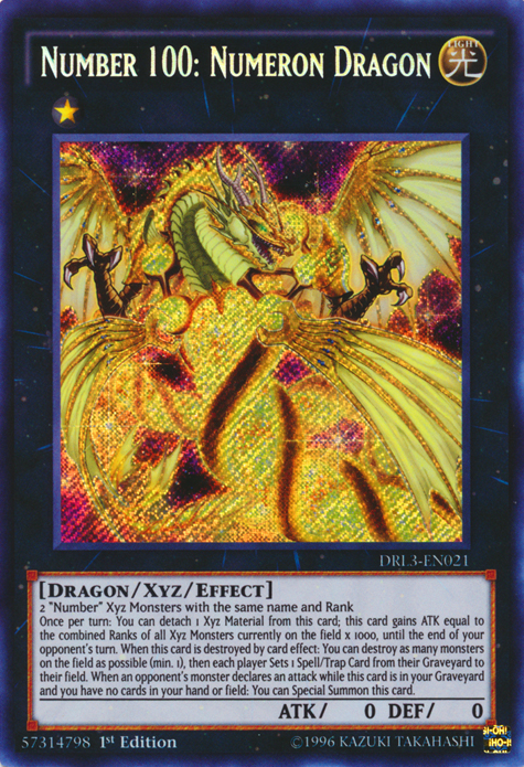 Number 100: Numeron Dragon [DRL3-EN021] Secret Rare | Total Play