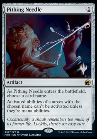 Pithing Needle (Promo Pack) [Innistrad: Midnight Hunt Promos] | Total Play