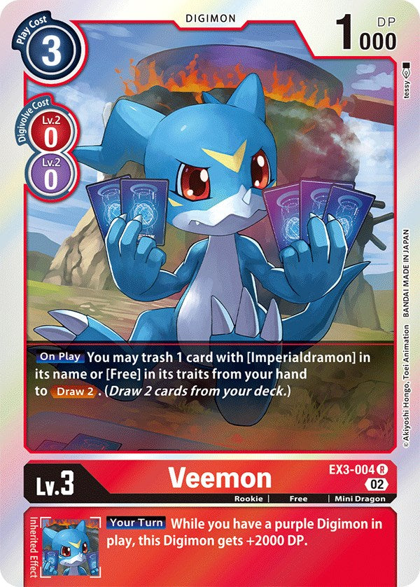 Veemon [EX3-004] [Draconic Roar] | Total Play