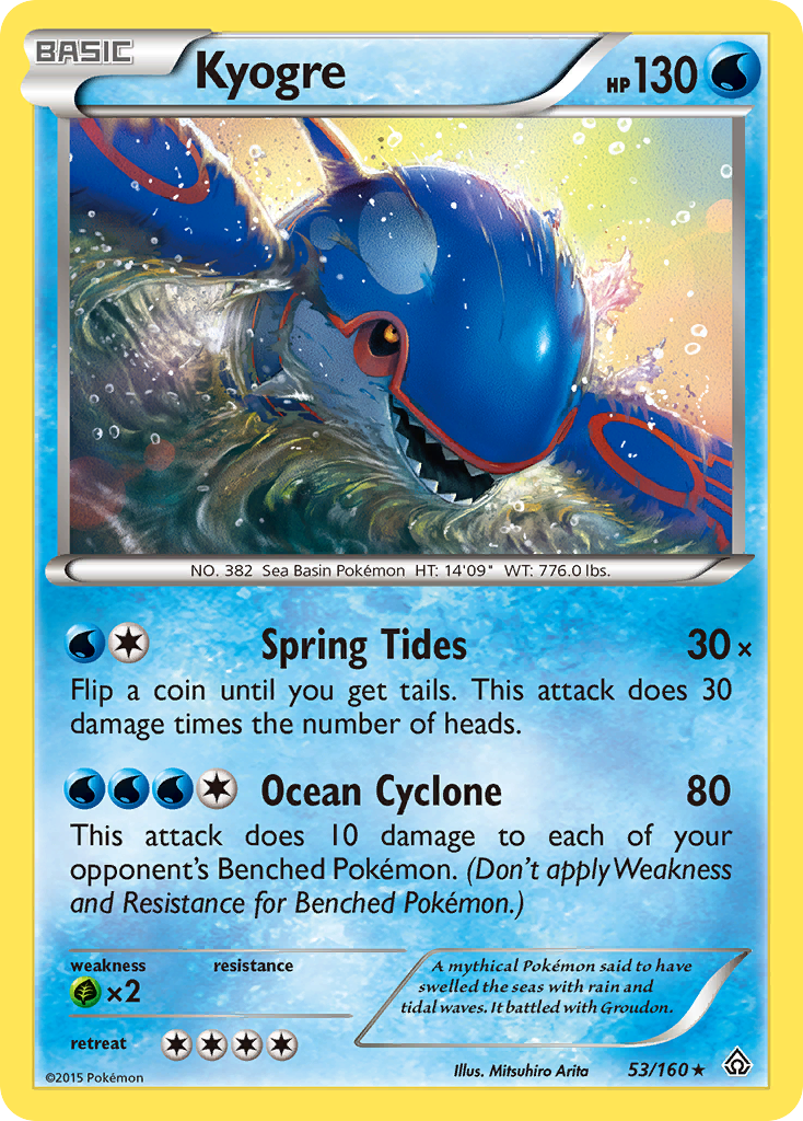 Kyogre (53/160) [XY: Primal Clash] | Total Play