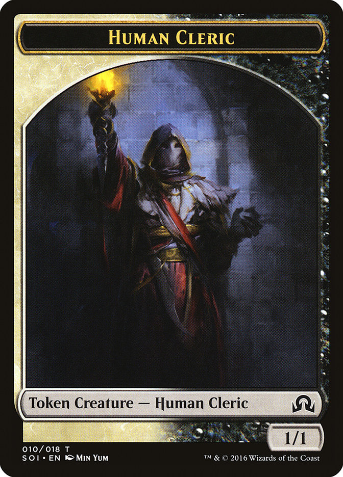 Human Cleric Token [Shadows over Innistrad Tokens] | Total Play