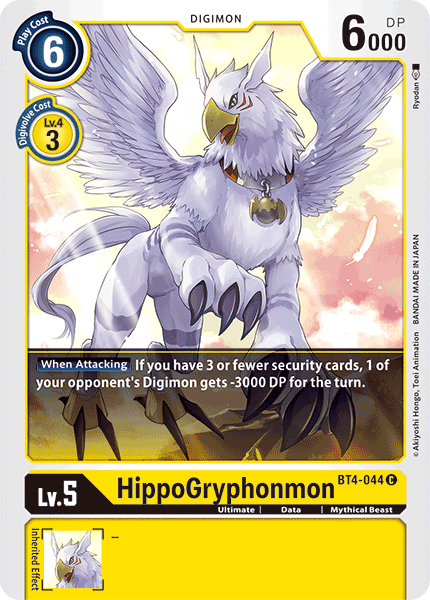 HippoGryphonmon [BT4-044] [Great Legend] | Total Play