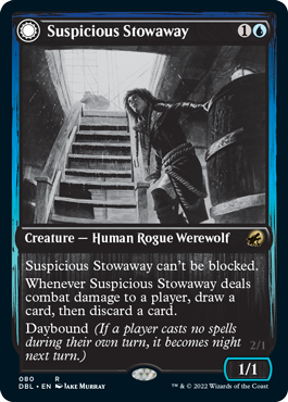 Suspicious Stowaway // Seafaring Werewolf [Innistrad: Double Feature] | Total Play