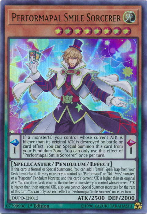 Performapal Smile Sorcerer [DUPO-EN012] Ultra Rare | Total Play