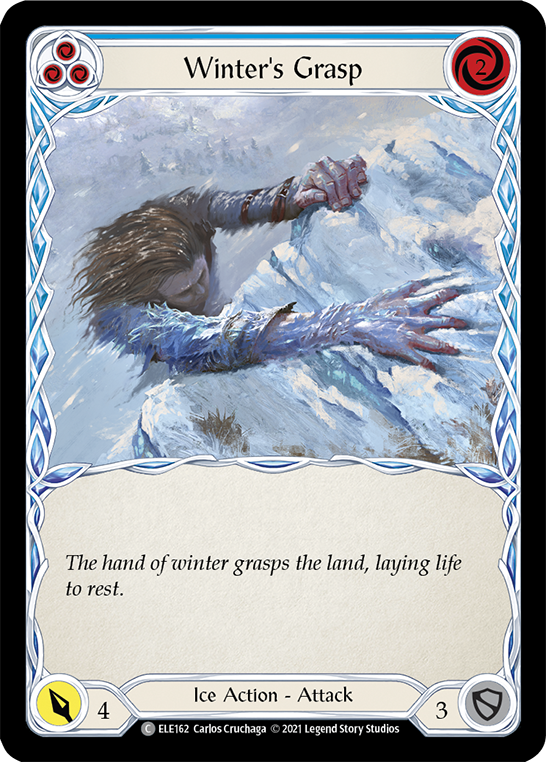 Winter's Grasp (Blue) [ELE162] (Tales of Aria)  1st Edition Normal | Total Play