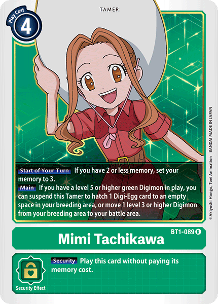 Mimi Tachikawa [BT1-089] [Release Special Booster Ver.1.0] | Total Play