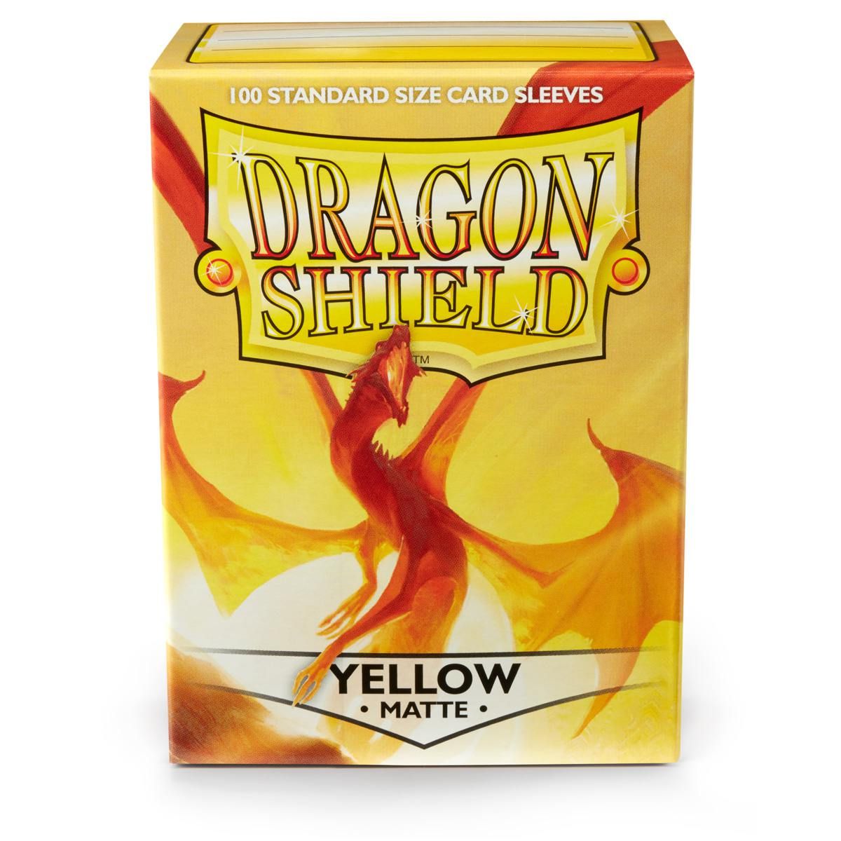 Dragon Shield: Standard 100ct Sleeves - Yellow (Matte) | Total Play