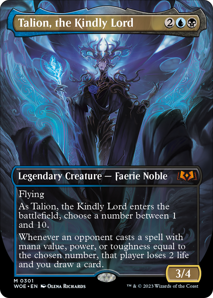 Talion, the Kindly Lord (Borderless Alternate Art) [Wilds of Eldraine] | Total Play