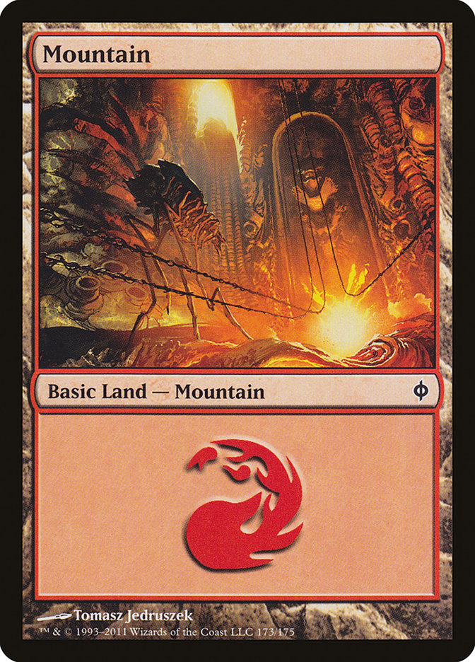 Mountain (173) [New Phyrexia] | Total Play