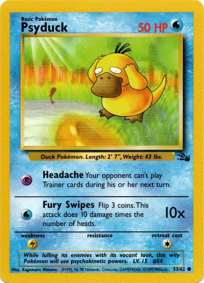 Psyduck (53/62) [Fossil Unlimited] | Total Play