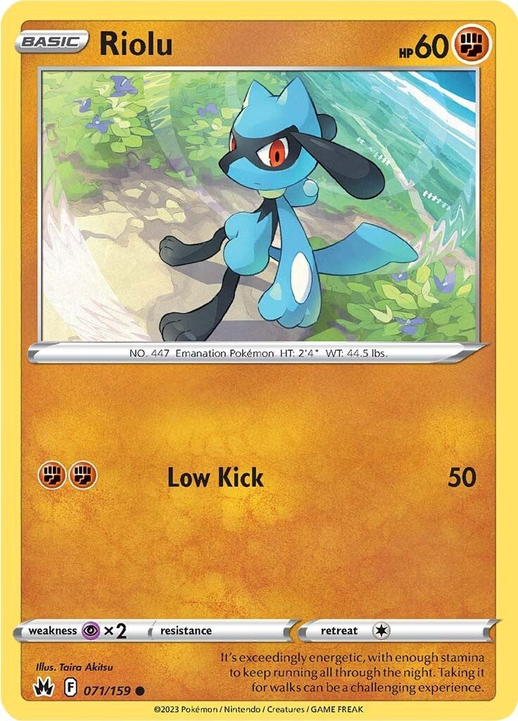 Riolu (071/159) [Sword & Shield: Crown Zenith] | Total Play