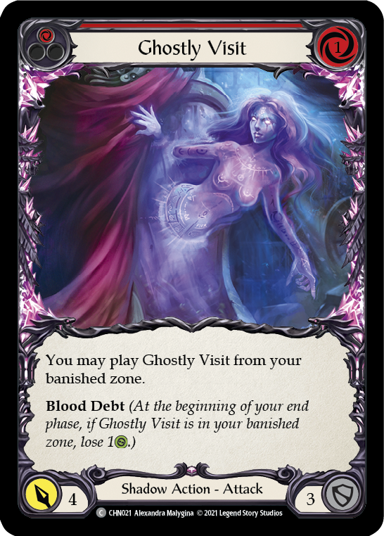 Ghostly Visit (Red) [CHN021] (Monarch Chane Blitz Deck) | Total Play