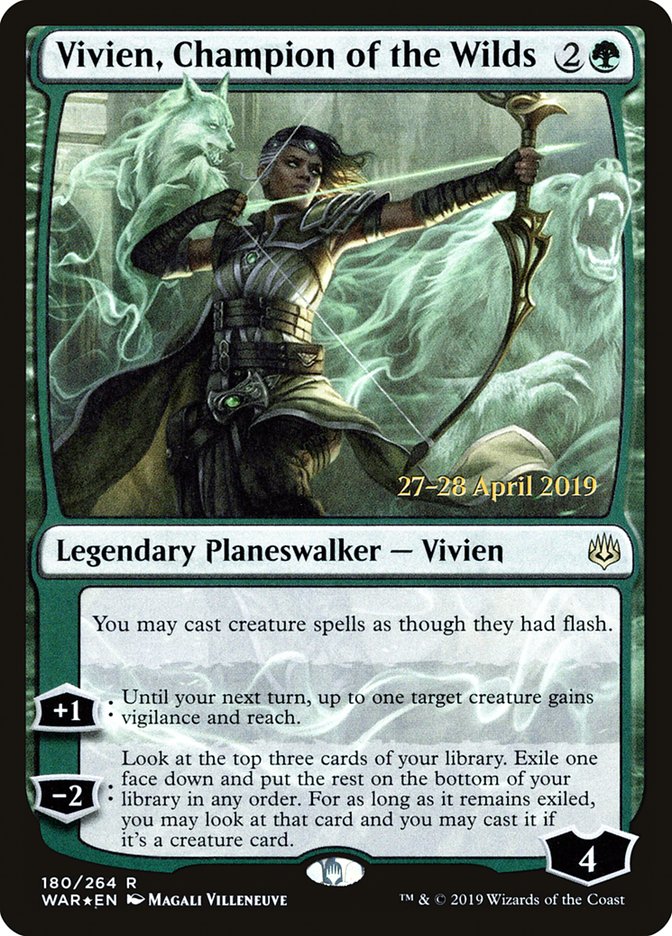 Vivien, Champion of the Wilds [War of the Spark Prerelease Promos] | Total Play