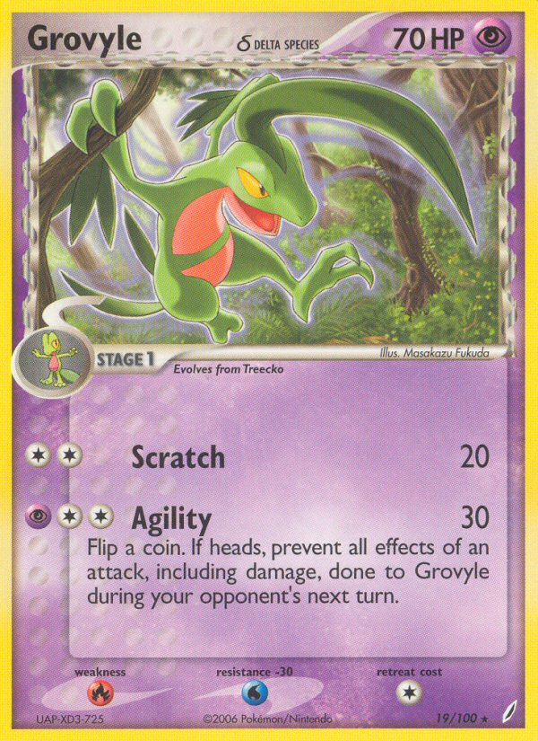 Grovyle(19/100) (Delta Species) [EX: Crystal Guardians] | Total Play