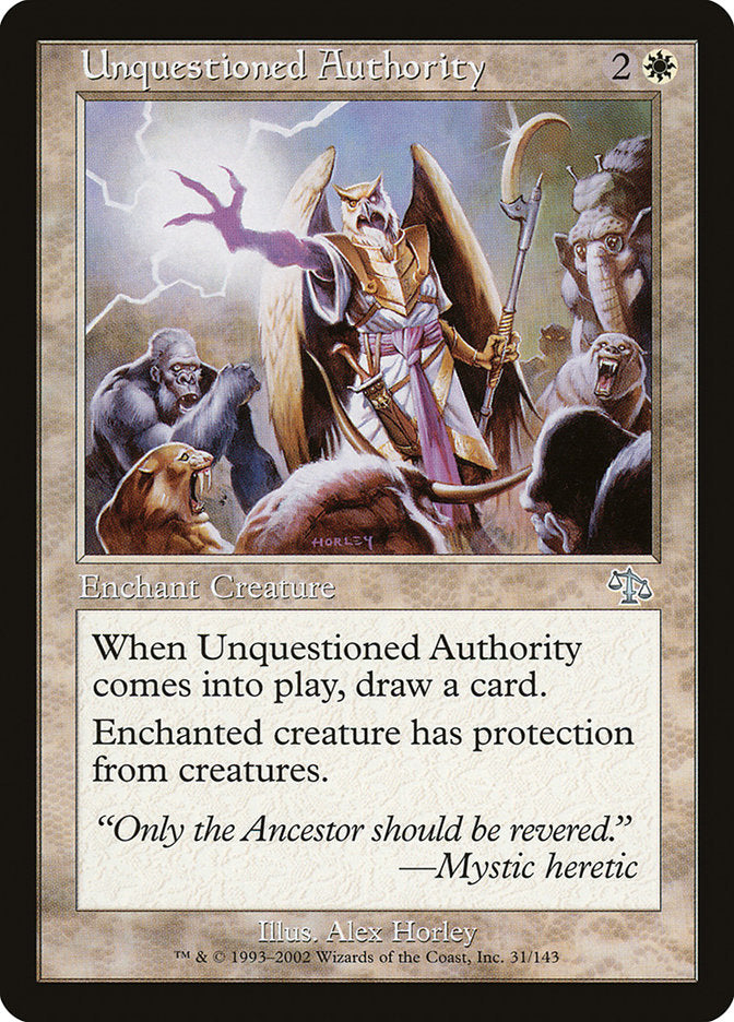 Unquestioned Authority [Judgment] | Total Play