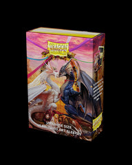 Dragon Shield: Japanese Size 60ct Brushed Art Sleeves - Valentine Dragons (2023) | Total Play