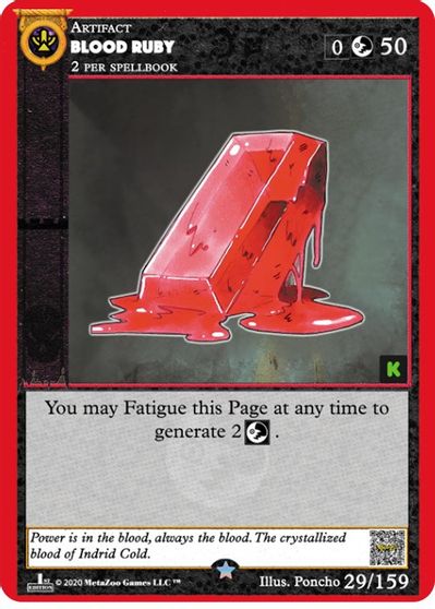 Blood Ruby [Cryptid Nation: Kickstarter Edition] | Total Play