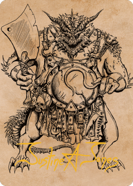 Thrakkus the Butcher Art Card (Gold-Stamped Signature) [Commander Legends: Battle for Baldur's Gate Art Series] | Total Play