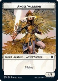 Angel Warrior // Hydra Double-Sided Token [Zendikar Rising Tokens] | Total Play