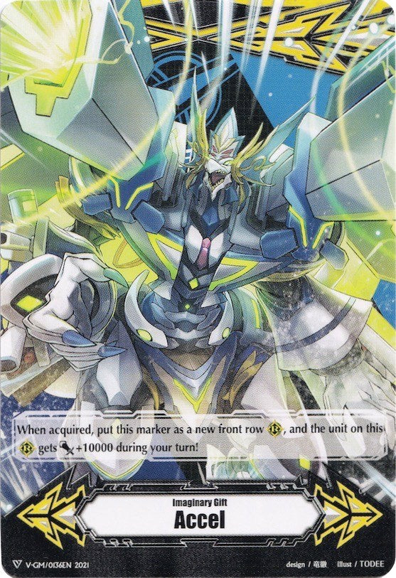 Imaginary Gift [Accel] // [Imaginary Gift [Accel II] Double-sided Gift Marker - Blue Wave Dragon, Tetra-drive Dragon (V-GM/0081EN 2021) [Gift Markers] | Total Play