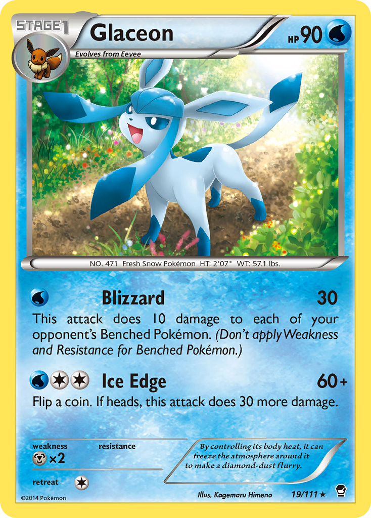 Glaceon (19/111) [XY: Furious Fists] | Total Play