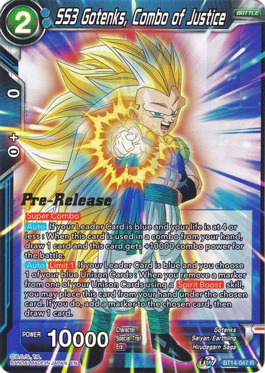 SS3 Gotenks, Combo of Justice (BT14-047) [Cross Spirits Prerelease Promos] | Total Play