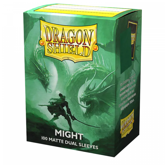 Dragon Shield: Standard 100ct Sleeves - Might (Dual Matte) | Total Play