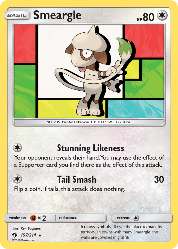 Smeargle (157/214) [Sun & Moon: Lost Thunder] | Total Play