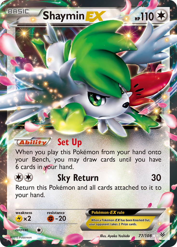 Shaymin EX (77/108) [XY: Roaring Skies] | Total Play