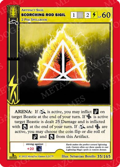 Scorching Rod Sigil [Cryptid Nation: Wilderness] | Total Play