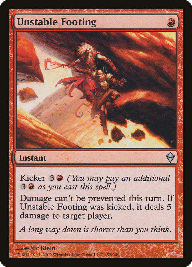 Unstable Footing [Zendikar] | Total Play