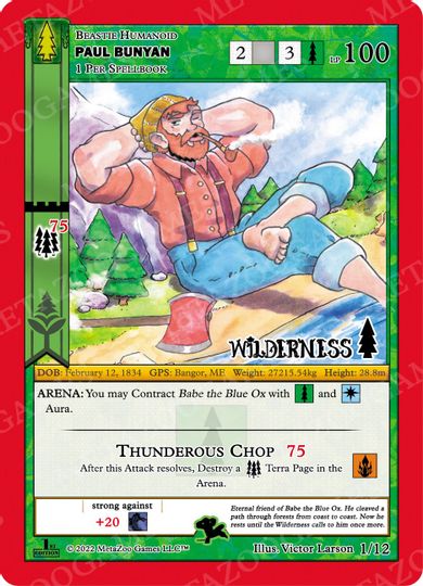Paul Bunyan [Cryptid Nation: Wilderness First Edition Theme Deck] | Total Play