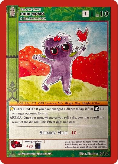 Chibi Momo [Cryptid Nation: Wilderness Chibi Valentine's Day Mini Set] | Total Play