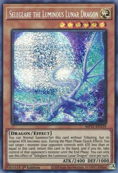 Seleglare the Luminous Lunar Dragon [MP21-EN159] Prismatic Secret Rare | Total Play