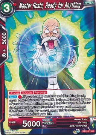 Master Roshi, Ready for Anything (BT12-010) [Vicious Rejuvenation] | Total Play
