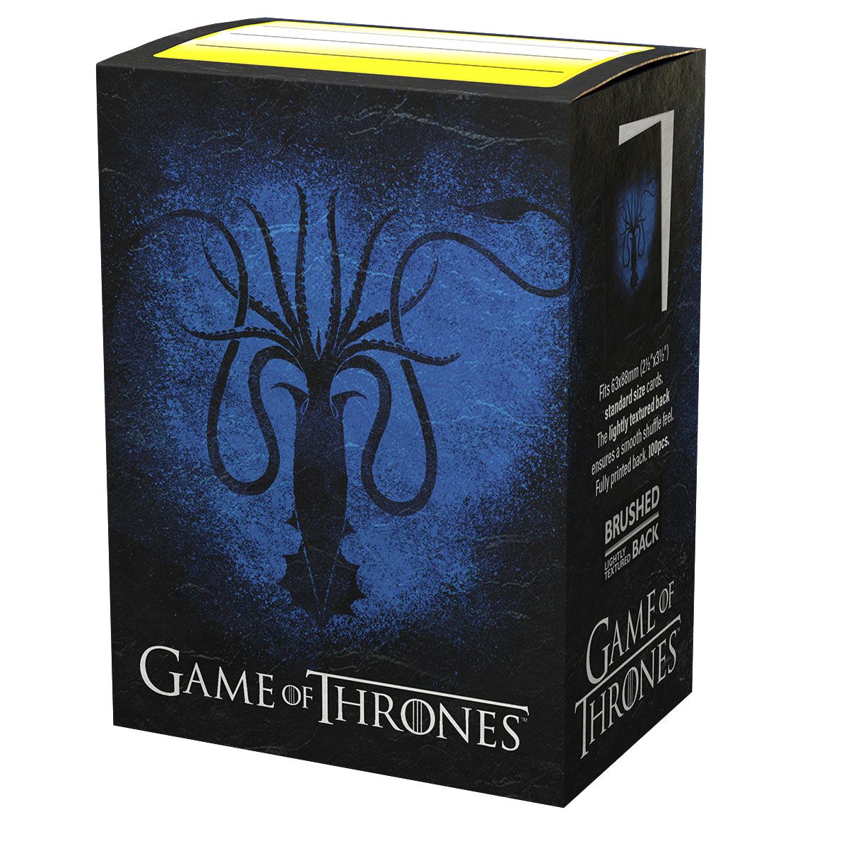 Dragon Shield: Standard 100ct Brushed Art Sleeves - Game of Thrones (House Greyjoy) | Total Play