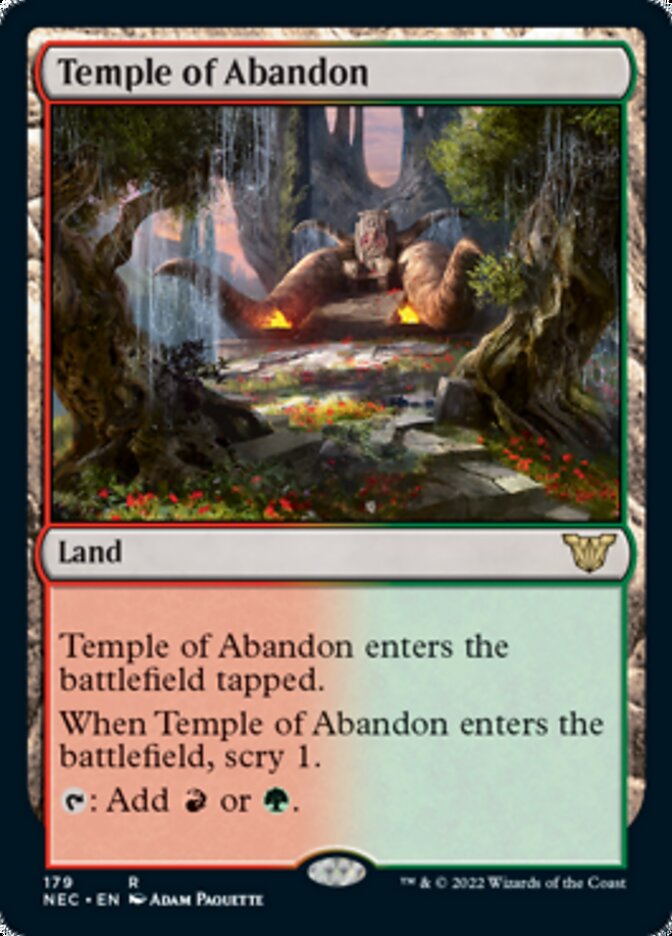 Temple of Abandon [Kamigawa: Neon Dynasty Commander] | Total Play