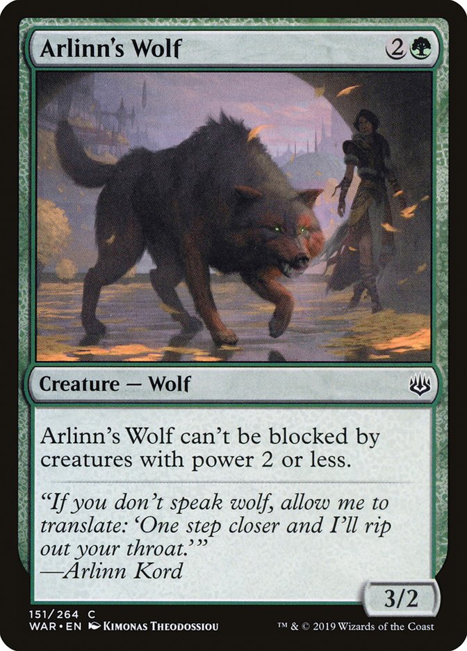 Arlinn's Wolf [War of the Spark] | Total Play