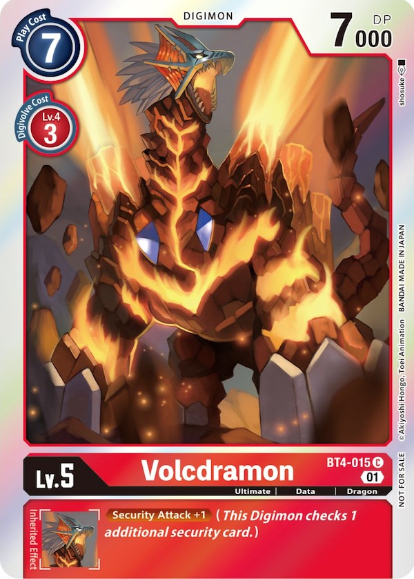 Volcdramon [BT4-015] (ST-11 Special Entry Pack) [Great Legend Promos] | Total Play