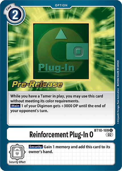 Reinforcement Plug-In 0 [BT10-109] [Xros Encounter Pre-Release Cards] | Total Play