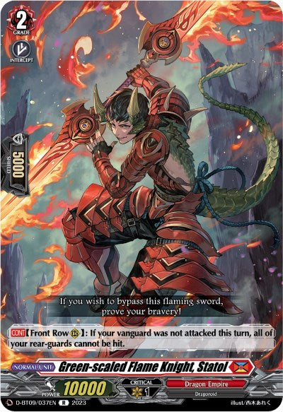 Green-scaled Flame Knight, Statol (D-BT09/037EN) [Dragontree Invasion] | Total Play
