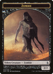 Temmet, Vizier of Naktamun // Zombie Double-Sided Token [Amonkhet Tokens] | Total Play