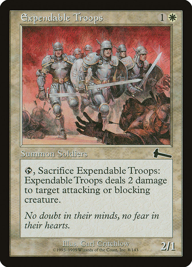 Expendable Troops [Urza's Legacy] | Total Play