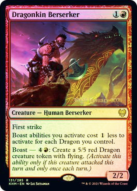 Dragonkin Berserker [Kaldheim Prerelease Promos] | Total Play