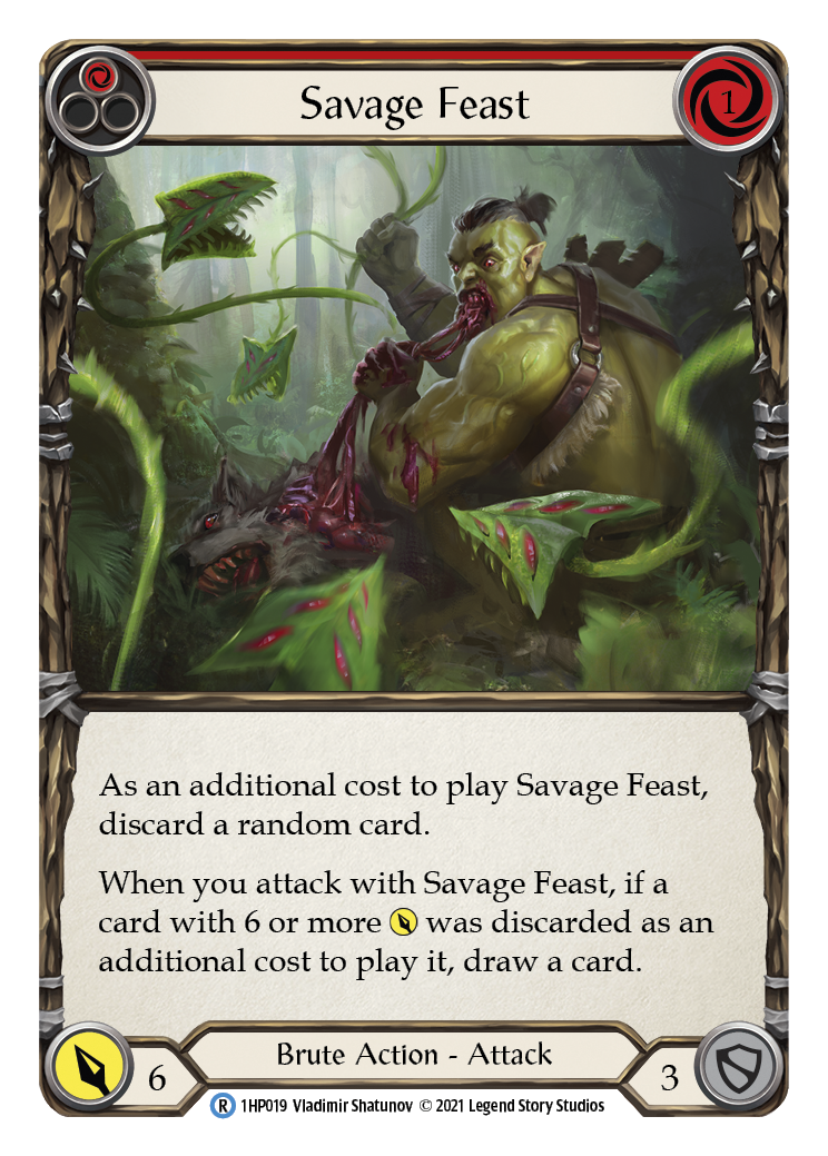 Savage Feast (Red) [1HP019] (History Pack 1) | Total Play