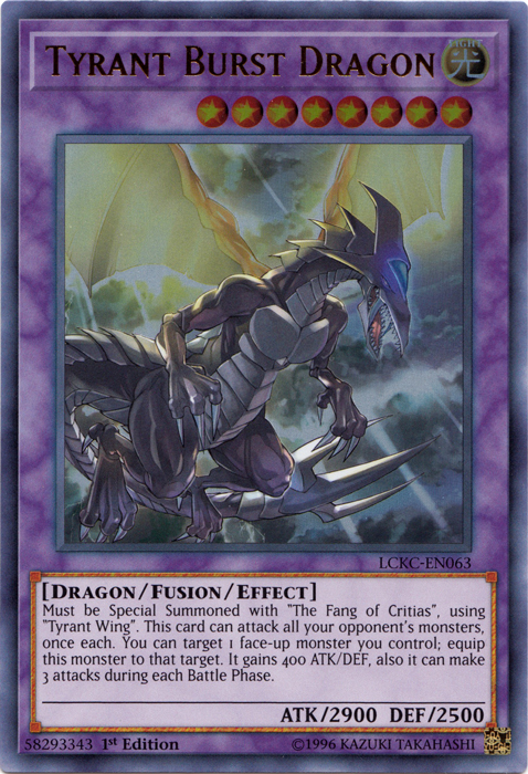 Tyrant Burst Dragon [LCKC-EN063] Ultra Rare | Total Play