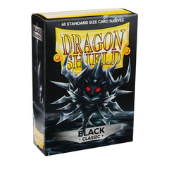 Dragon Shield: Standard 60ct Sleeves - Black (Classic) | Total Play