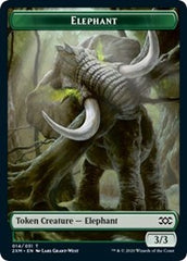 Elephant // Golem Double-Sided Token [Double Masters Tokens] | Total Play