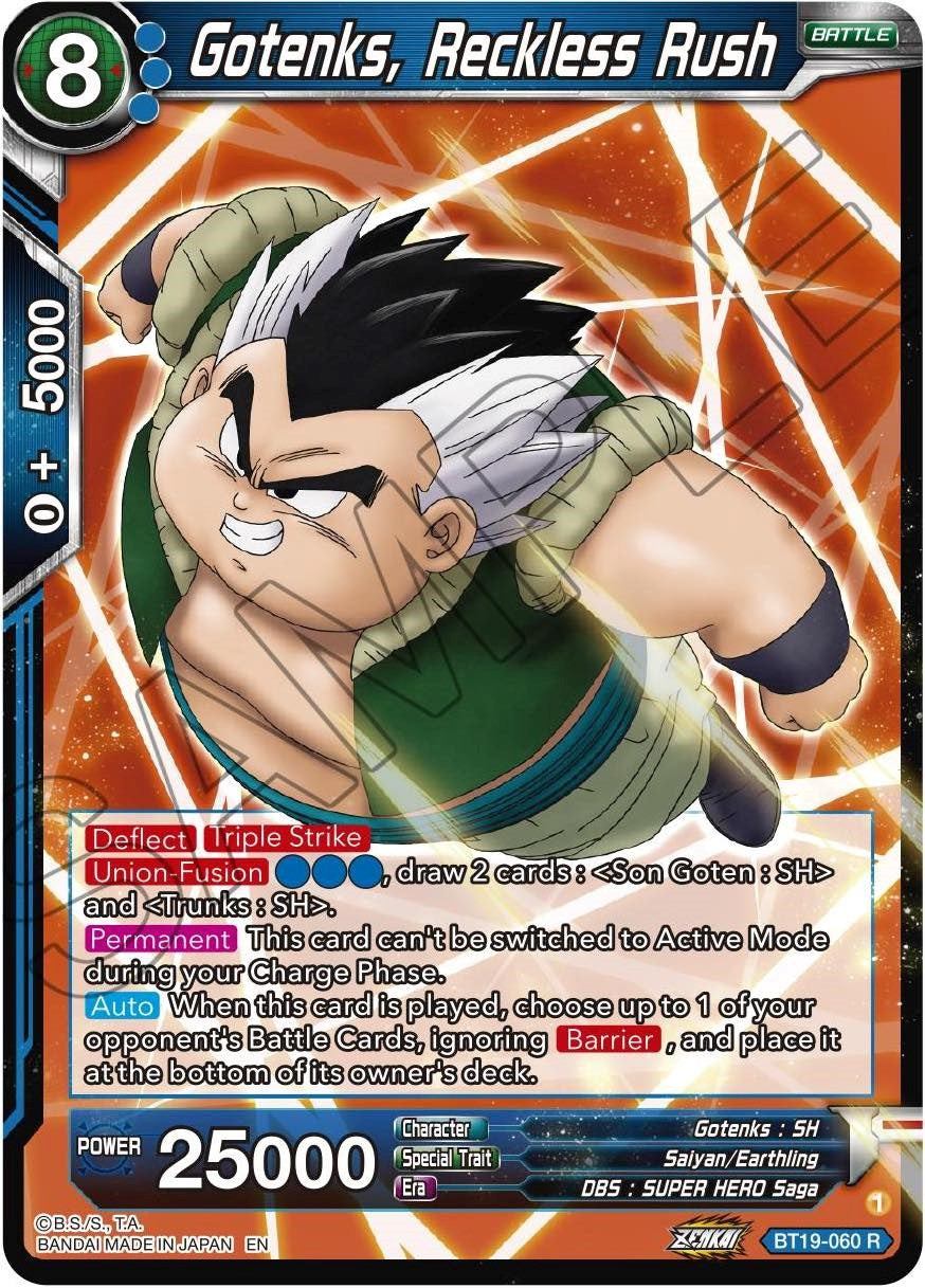 Gotenks, Reckless Rush (BT19-060) [Fighter's Ambition] | Total Play