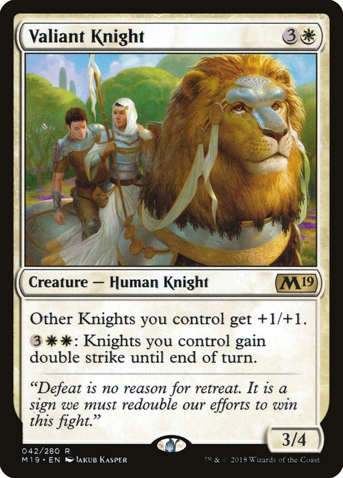 Valiant Knight [Core Set 2019] | Total Play